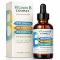 Vitamin B Complex B12 Sublingual Liquid Drops 60ml