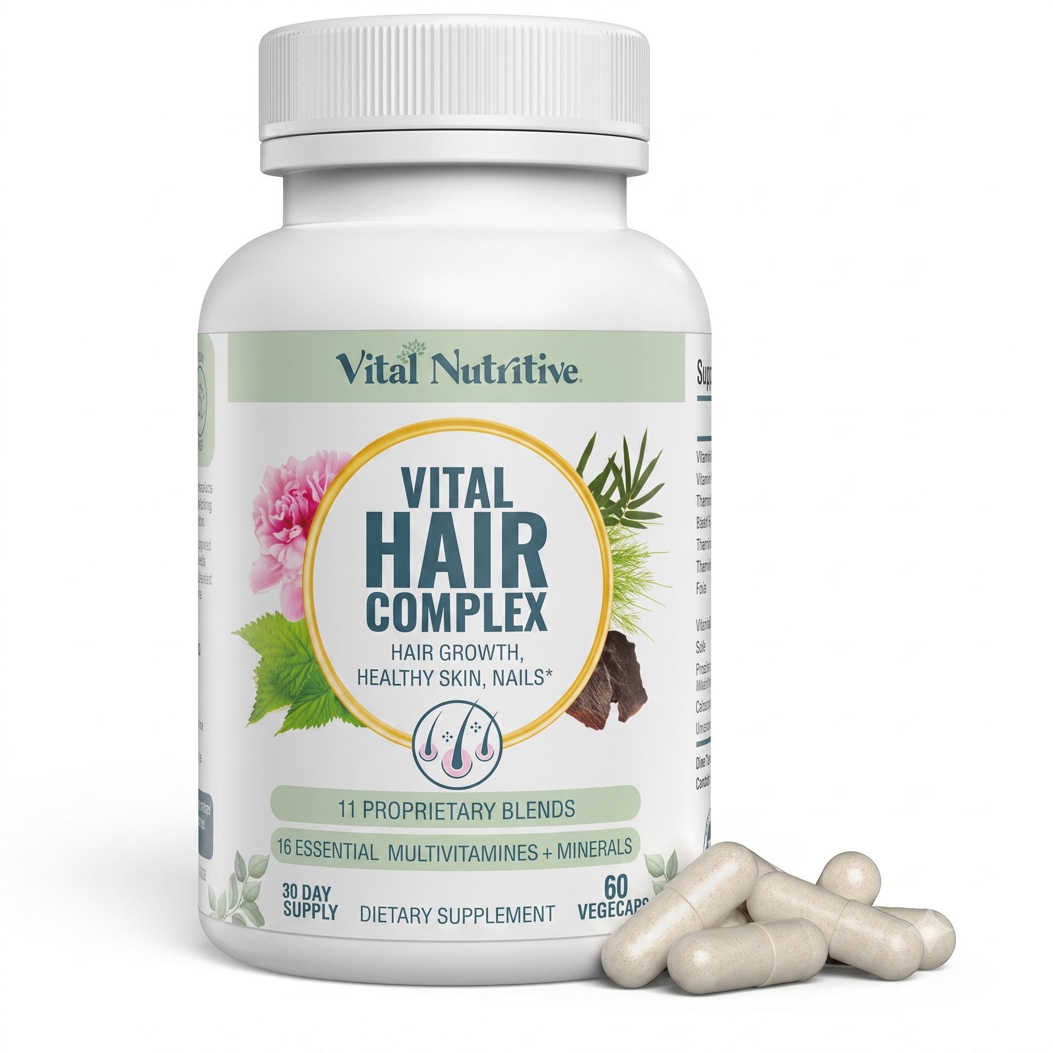 Vital Hair Complex Biotin and Vitamin B Hair Vitamins