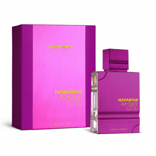 Al Haramain Amber Oud Ultra Violet - Box and Bottle