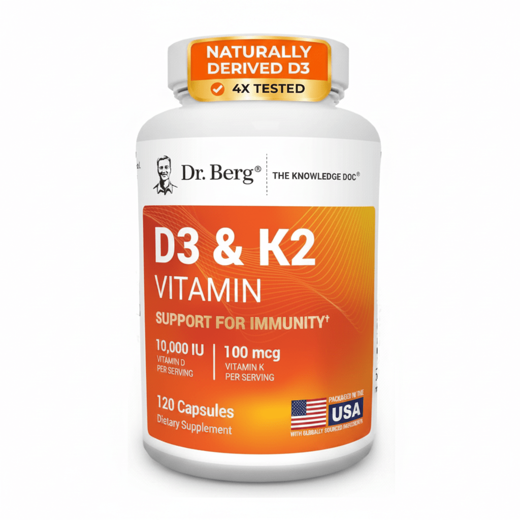 Dr Berg Vitamin D3 K2 MCT Oil 120ct Sealed